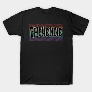 LGBTQ PATTERN USA CHEYENNE T-Shirt